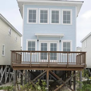 Sky-Blue Stilted Retreat