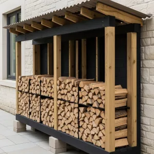 Stacked Symmetry: Wood’s Weekend Retreat