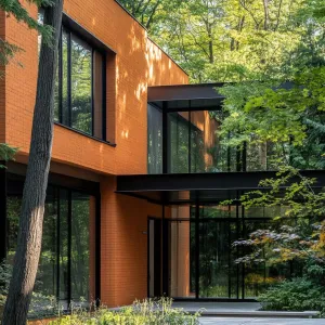 Preview of Tangerine Tranquility with Tall Trees