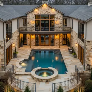 U-Shaped Splash: A Rustic Retreat