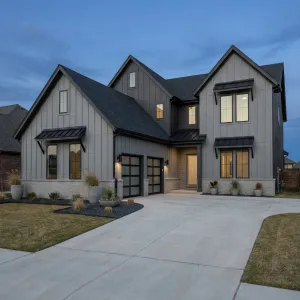 Modern Pewter Gables On Parade