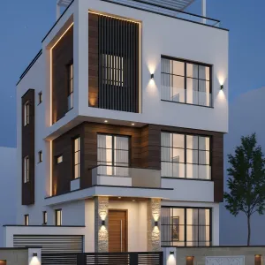 Louvered Cube With Warm Edges