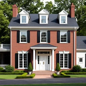 Timeless Brick Beauty With Classic Columns