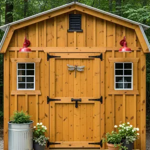 Charming Wooden Shed Oasis