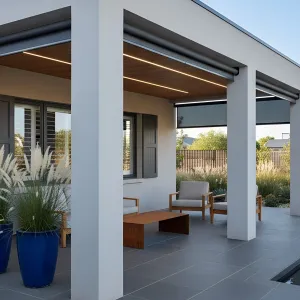 Sleek Refuge with Comfy Canopy