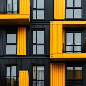 Modern Container Apartment: A Splash of Sunshine