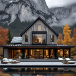 Rustic Retreat with Mountain Backdrop