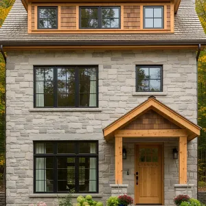 Chic Stone Manor in the Forest