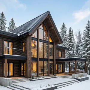 Glass Gable Woodland Retreat House