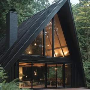 A-Frame Hideaway with a Forest View