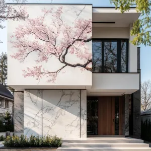 Blooming Facade: The Tranquil Retreat