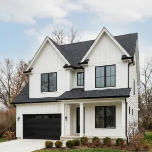 Trim Gabled Hideaway With Black Frames
