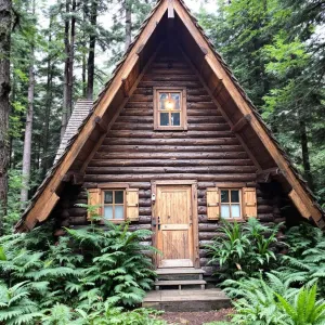 Fairytale Timber Retreat Nestled in the Pines