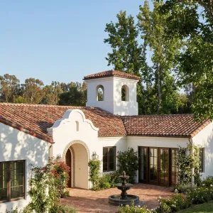 Spanish Bell-Tower Courtyard Garden Nook