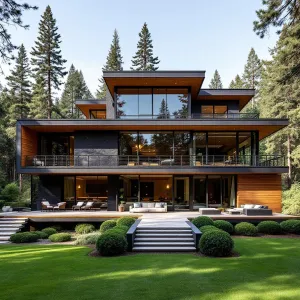 Majestic Mid Century Manor Among the Pines