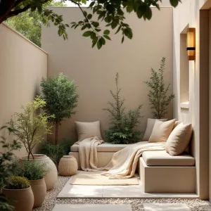 Sunlit Serenity: A Cozy Courtyard Escape
