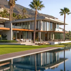 Tropical Escape: Sleek Lines and Palm Vibes