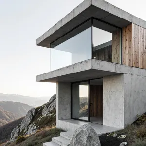 Rugged Concrete Corner: The Mountain Cube