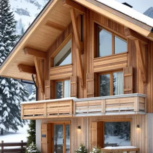 Snow-Capped Chalet Oasis: Woodsy Wonder