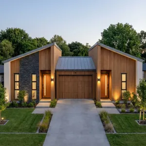 Nordic Inspired Cedar Front Twin Villa