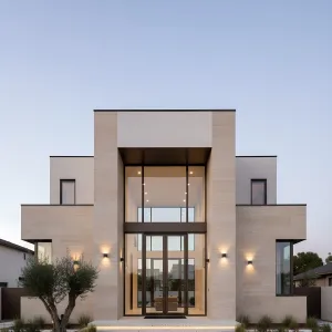 Stone Portal With Lantern Glow