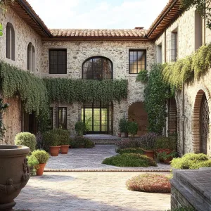 Enchanting Courtyard of Tuscany