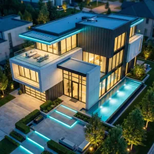 Midnight Edge Lightscape Villa