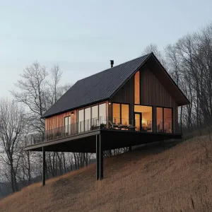High Altitude Harmony: The Slant-Top Chalet