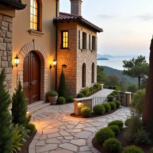 Tranquil Stone Symphony Overlooking the Sea
