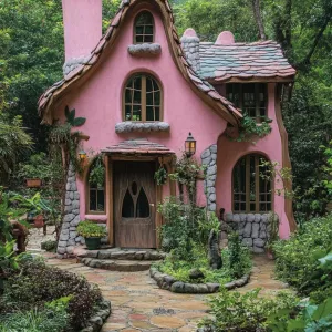 Storybook Cottage With A Pink Twist