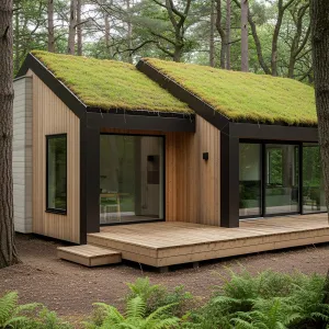A Forest Retreat With a Green Hat