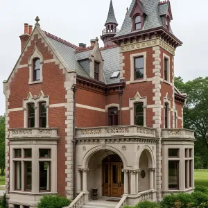 Victorian Splendor: A Brick-Paved Fairytale