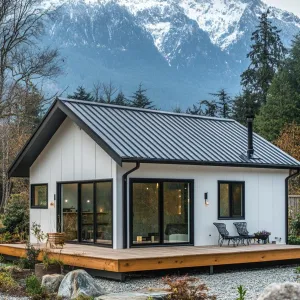 Mountainside Minimalism: A Steel Bungalow