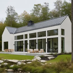 Gabled Serenity: Nature’s Scenic Overture