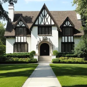 Gabled Grandeur: A Modern Tudor Tale