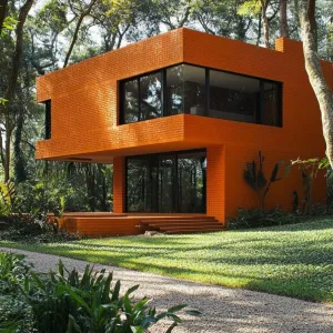Preview of Sunset Glow Brick Retreat Amongst the Trees