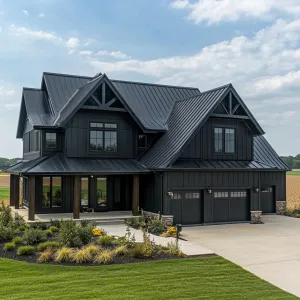 Midnight Mansion With a Porch Twist