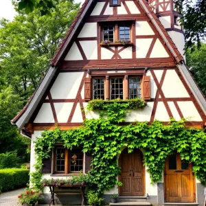 Storybook Tower Abode Under Leafy Embrace