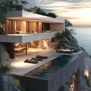 Cliffside Villa With Infinity Pool