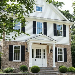 Storybook Stone Residence Amid Greenery