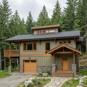 Tall Timber Rimmed Hillside Retreat