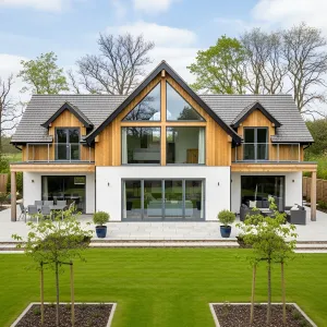 A Modern Chalet With Clean Lines and a Lush Lawn