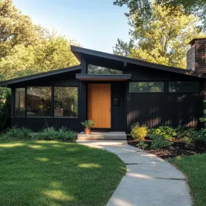 Charcoal Black Wood Siding