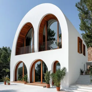 Sunlit Symphony: Arched Elegance by the Sea