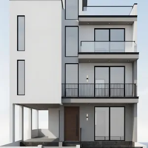 Skyline Stack With Glass Balconies