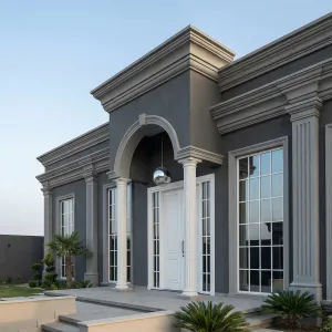 Modern Slate Colonnade Entry Home