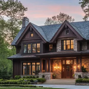 Stately Serenity Under the Twilight Sky