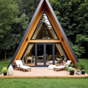 A-Frame Dreams on a Forest Green