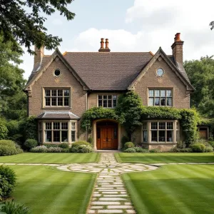 Charming Stone Manor with Sprightly Vines