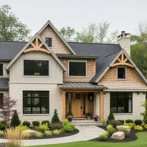 Where Timber and Stone Frolic in Harmony